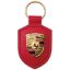 Picture of Porsche crest keyring, red