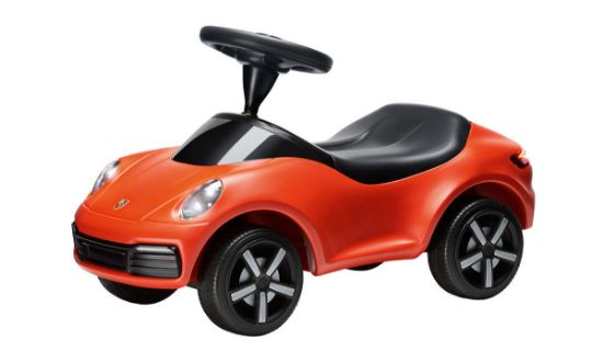 Picture of Ride-On Baby Porsche with Lights, Lava Orange