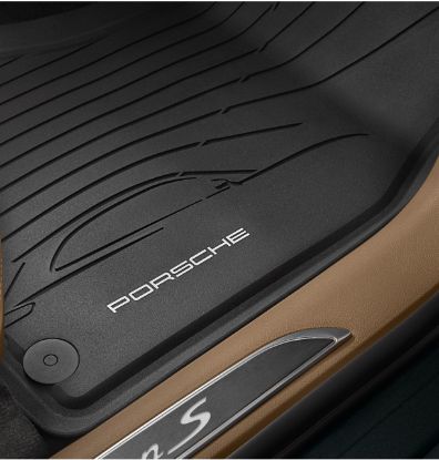 Picture of Floor Mats, All-Weather, Macan, Black