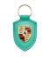 Picture of Keyring, Porsche Crest, Leather, Mint Green