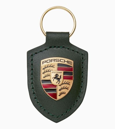 Picture of Keyring, Porsche Crest, Oak Green Metallic