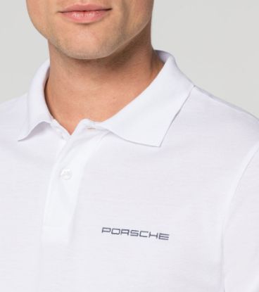 Picture of Mens Porsche Classic Polo Shirt in White